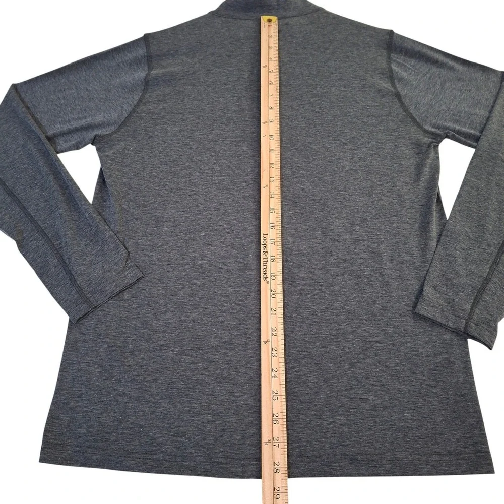 Travis Mathew 1/4 Zip Pullover Mens Medium Charcoal Gray Heather Golf Sweater